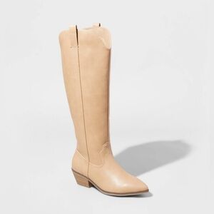 NWT Women's Sommer Western Boots - Universal Thread ™ Light Brown Sz 8